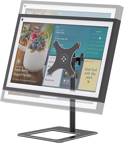 Soporte de inclinación para Show 15, fácil de ajustar la altura con tornillo de pulgar, soporte de aluminio para mostrar 15 giratorio e inclinación,