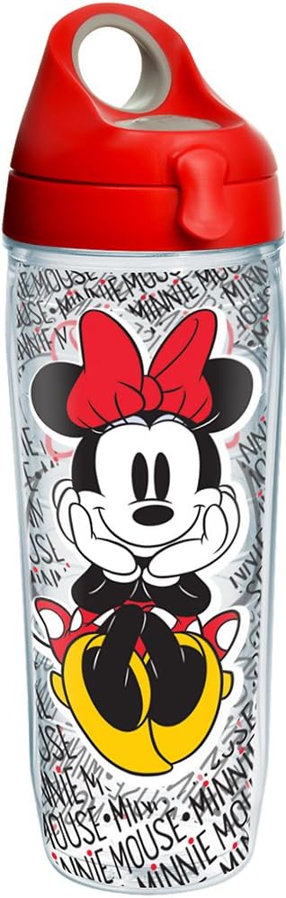 Exсluѕіvе Dіѕсоunt 🔥 Tervis Disney - Minnie Mouse Name Pattern Tumbler with Wrap and Red with Gray Lid 24oz Water Bottle, Clear Exсluѕіvе Dіѕсоunt 🔥 Tervis Disney - Minnie Mouse Name Pattern Tumbler with Wrap and Red with Gray Lid 24oz Water Bottle, Clear