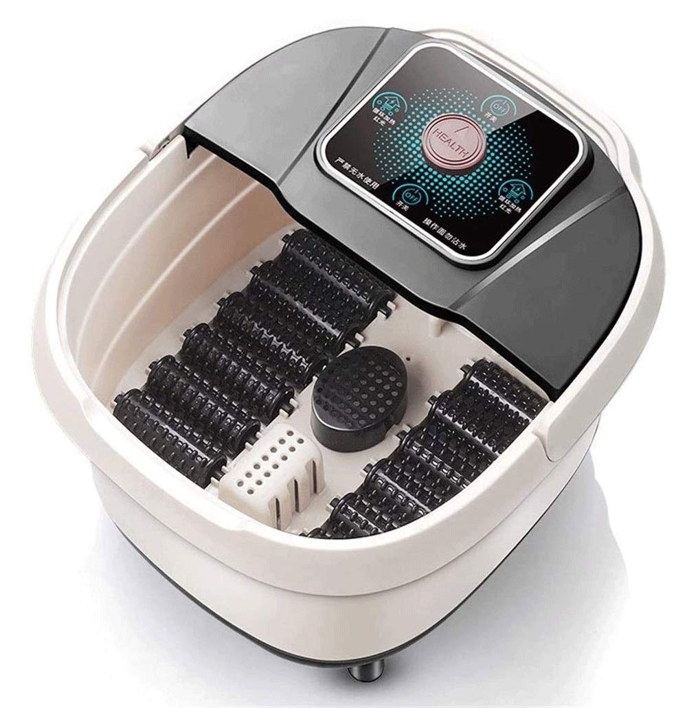 Masajeador de Baño de Pies para Spa de Pies con Calor, Control de Temperatura Digital, Rodillos de Masaje Ergonómicos Y Puntos de Masaje de Acupresión, Aislamiento de Agua Y Electricidad, Alivio de la