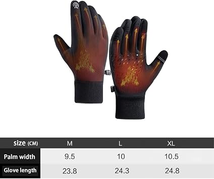 Thermal Gloves Anti Slip Touch Screen Gloves,Winter Waterproof Ladies Gloves,Mens Driving Gloves,warm Winter Gloves,Outdoor Sports Gloves,Anti-slip Screen Touch Gloves,Touchscreen Thermal Winter Glove