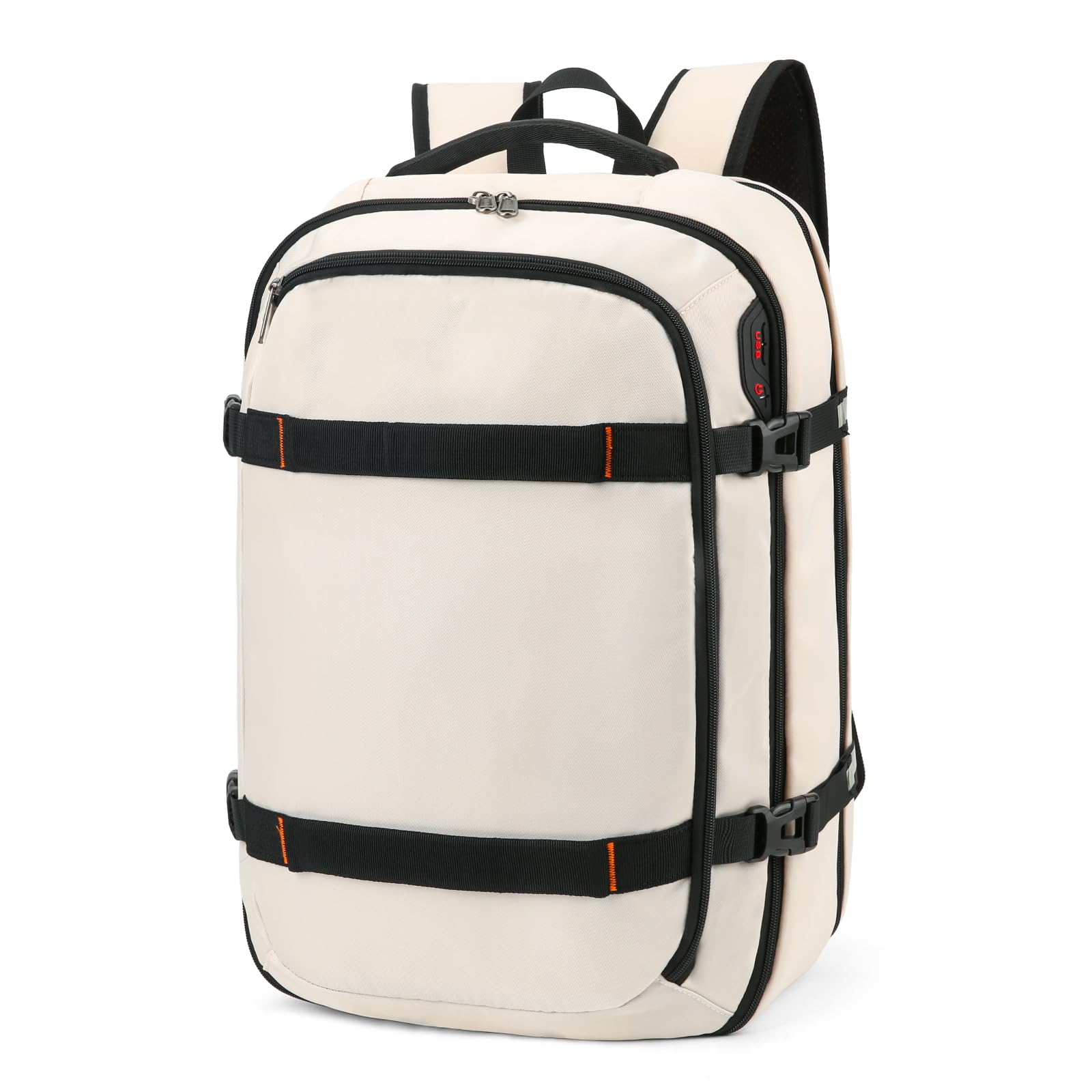 Della Gao Zaino Uomo Zaino per PC Portatile, Zaino Porta PC 15.6/17 Pollici Zaino Antifurto Impermeabile, Zaino Lavoro con Porta USB, Zaino PC per Universita Scuola Viaggio