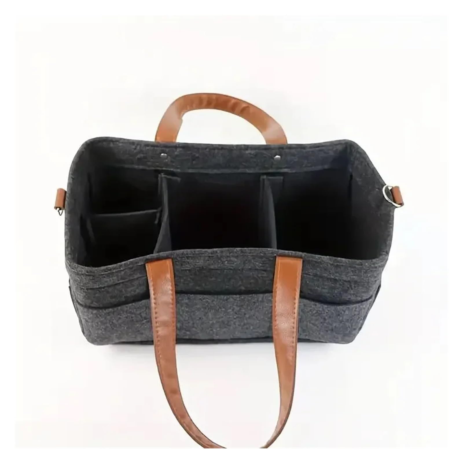 Filz-Wickeltasche, Aufbewahrungstasche, tragbar, Trolley, Handtasche, for Aufhängen, Aufbewahrungskorb, Mama-Tasche, 1 Stück Für Outdoor Trips, Picknick
