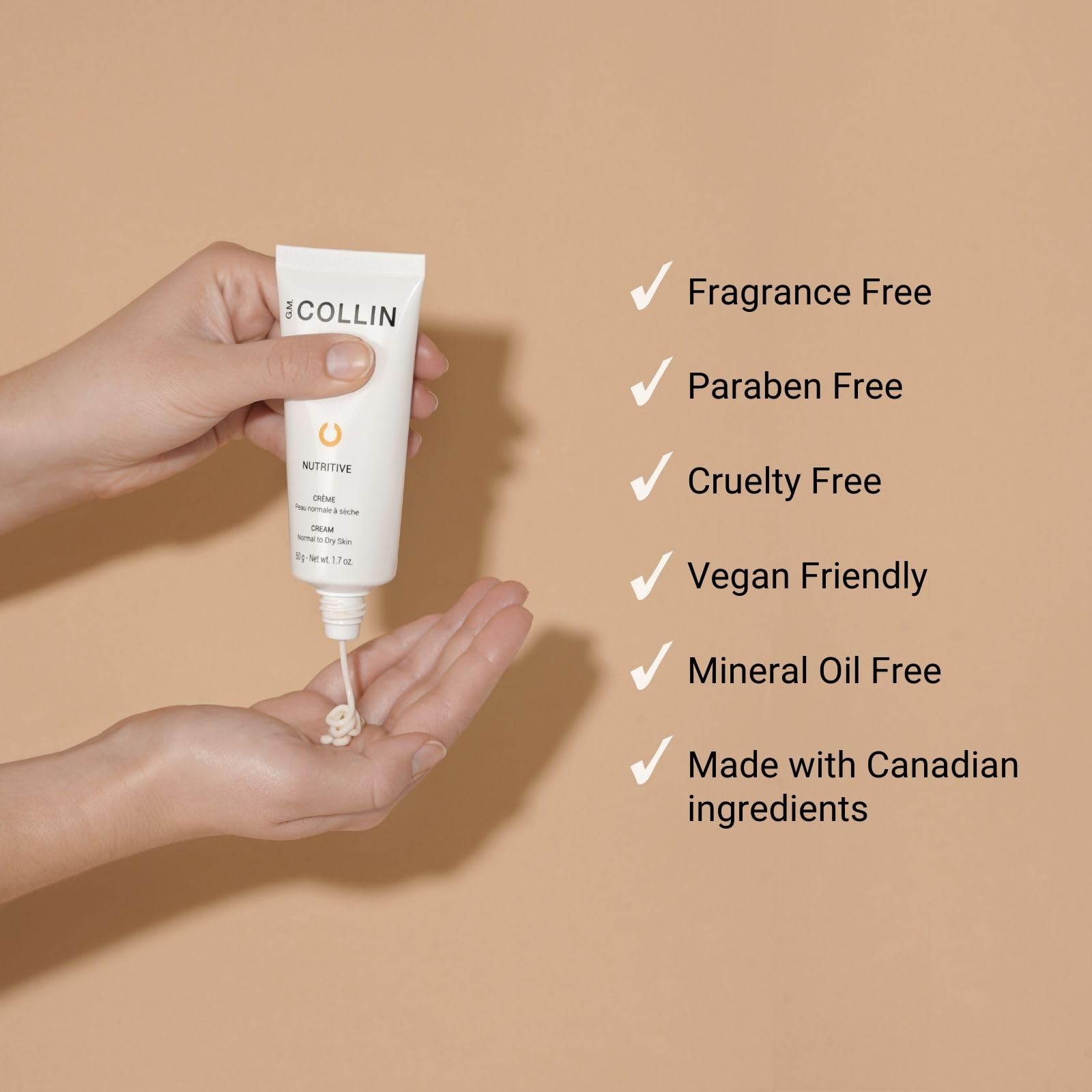 G.M. COLLIN Nutritive Cream | Hydrating Facial Moisturizer with Ceramides and Botanical Extracts | Nourishes Dry Skin