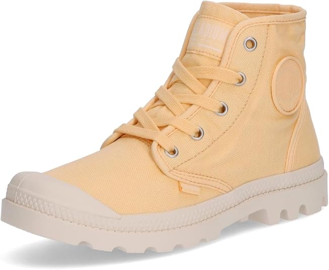 Palladium Women's Pampa Hi Canvas Boots - Sky White High-Top Sneaker Boots Size 9.5