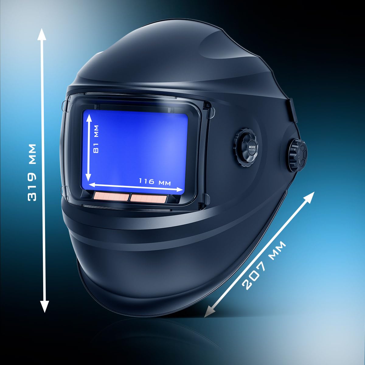 STAHLWERK Automatik-Schweißhelm 3-in-1 Booster – Schweißerhelm mit True-Colour, autom. Abdunkelung DIN 4-13, Jobspeicher, optische Klasse 1/1/1/2, Sichtfeld 116 x 81 mm, Schweißschild, Schweißmaske