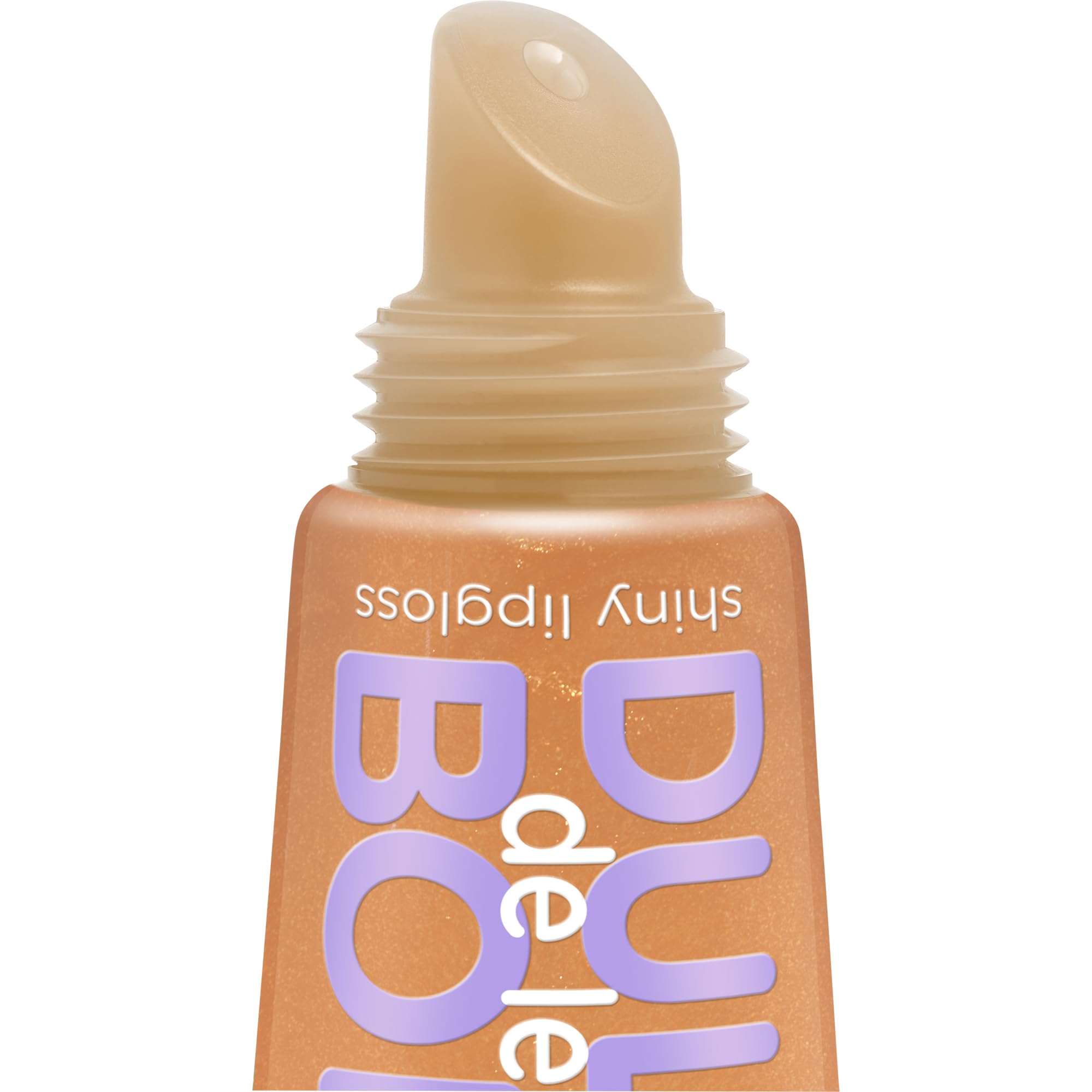 essence DULCE de leche BOMB shiny lipgloss 01 Cream Come True, brauner Lipgloss, goldener Schimmer, süßer Duft, nicht-klebrig, zart glänzend, 10 ml - 3