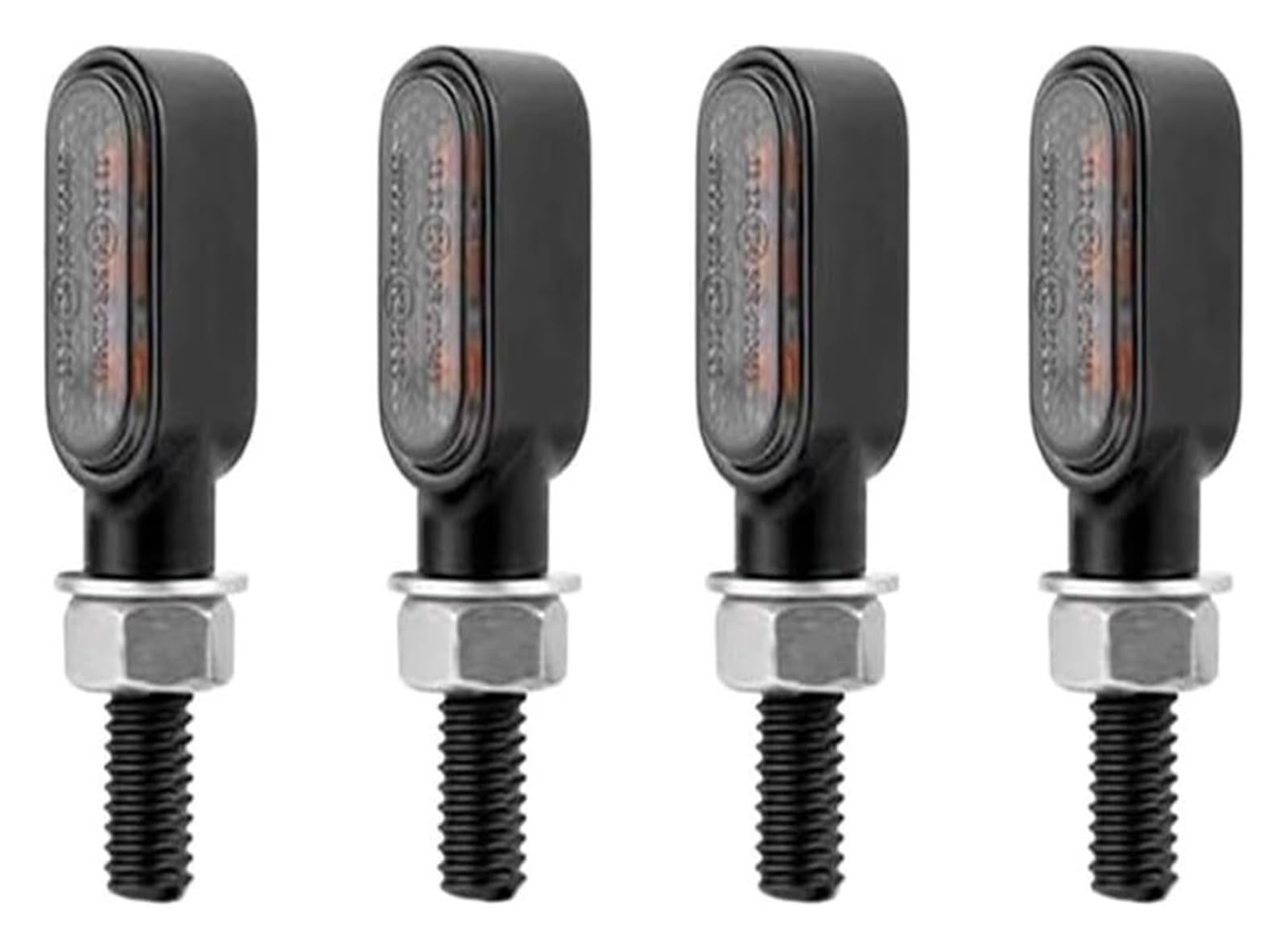 Indicatore Direzione Anteriore per Yamaha LED Moto Indicatore di Direzione 12V 8mm Frecce(4 PCS-Black Shell)