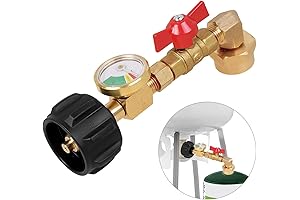 Propane Refill Adapter with Valve and Gauge: Simplify Your Propane Transfer