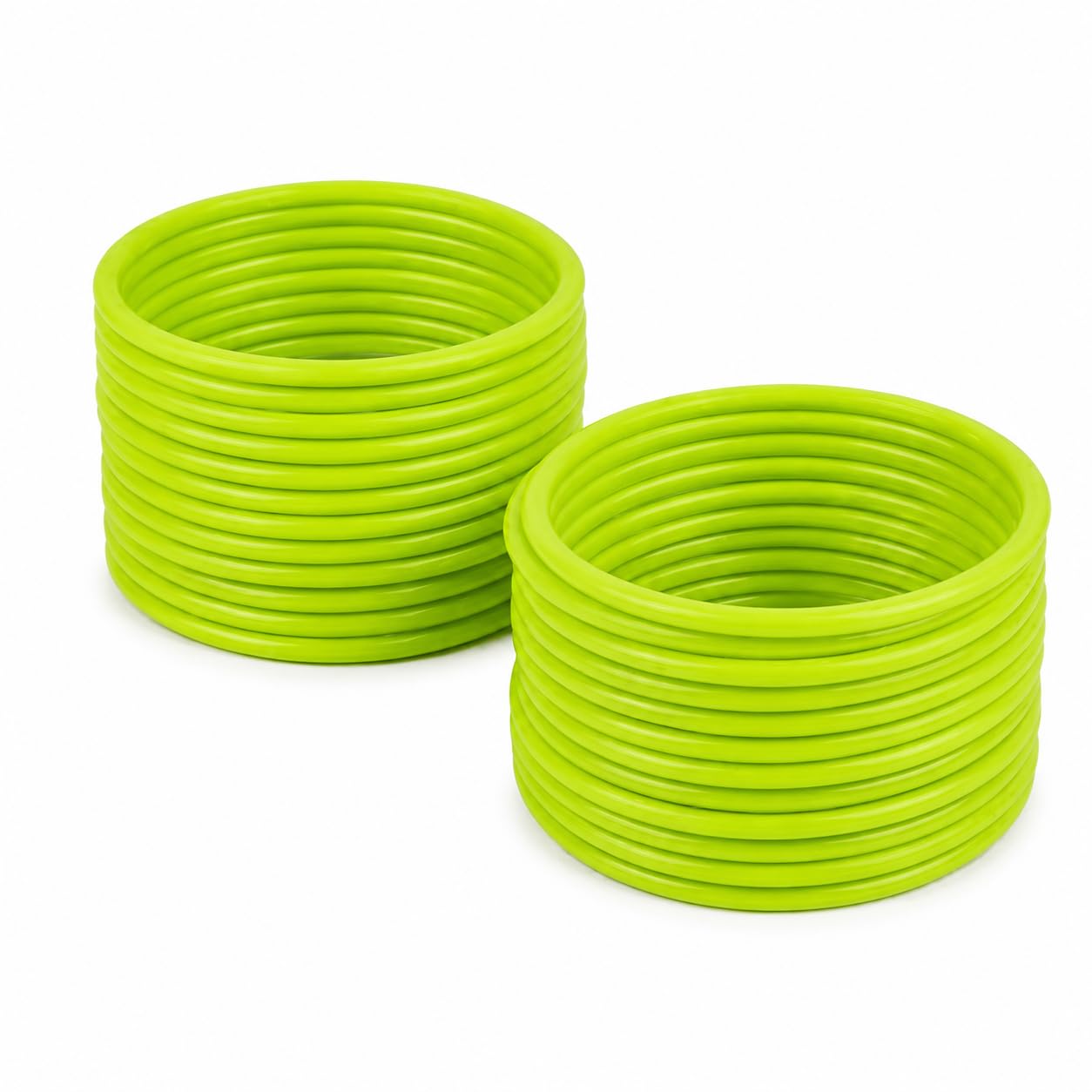 Plain Shining Traditional Parrot Green Glass bangles Set For Women And Girls Pack of 24-image-26