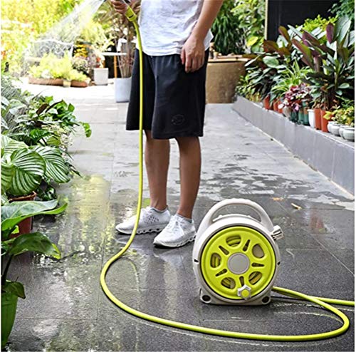 Release Nieuwste 50FT Tuinslang Met Slanghaspel Lange Levensduur lekvrije Intrekbare Waterleiding Voor Auto Huis Schoonmaken Tuin levert (Color : Yellow) - Image 4