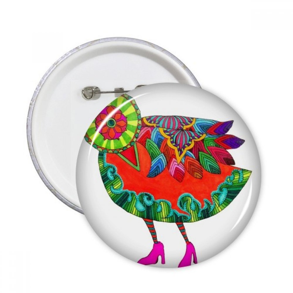Pins bouton badge vêtement décoration ronde multicolore M