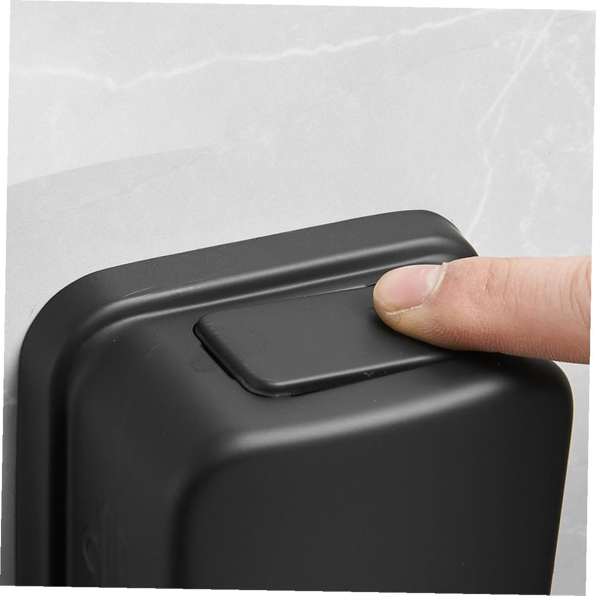 Wandseifenspender 800ml aus Edelstahl in Schwarz, 1 Stück