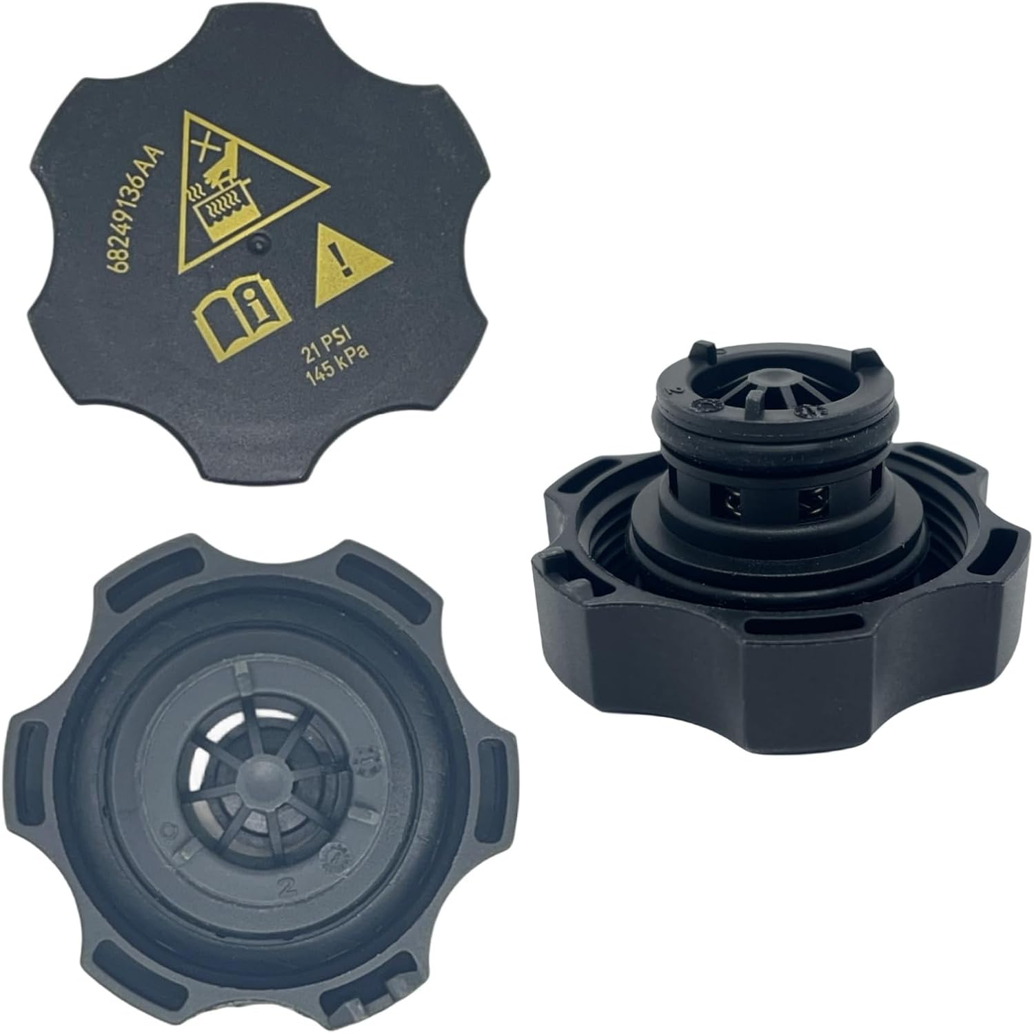 68249136AA 68096261AA 68442532AA Radiator Coolant Reservoir Recovery Cap for Chrysler for Jeep for Dodge for Ram 2013-2021