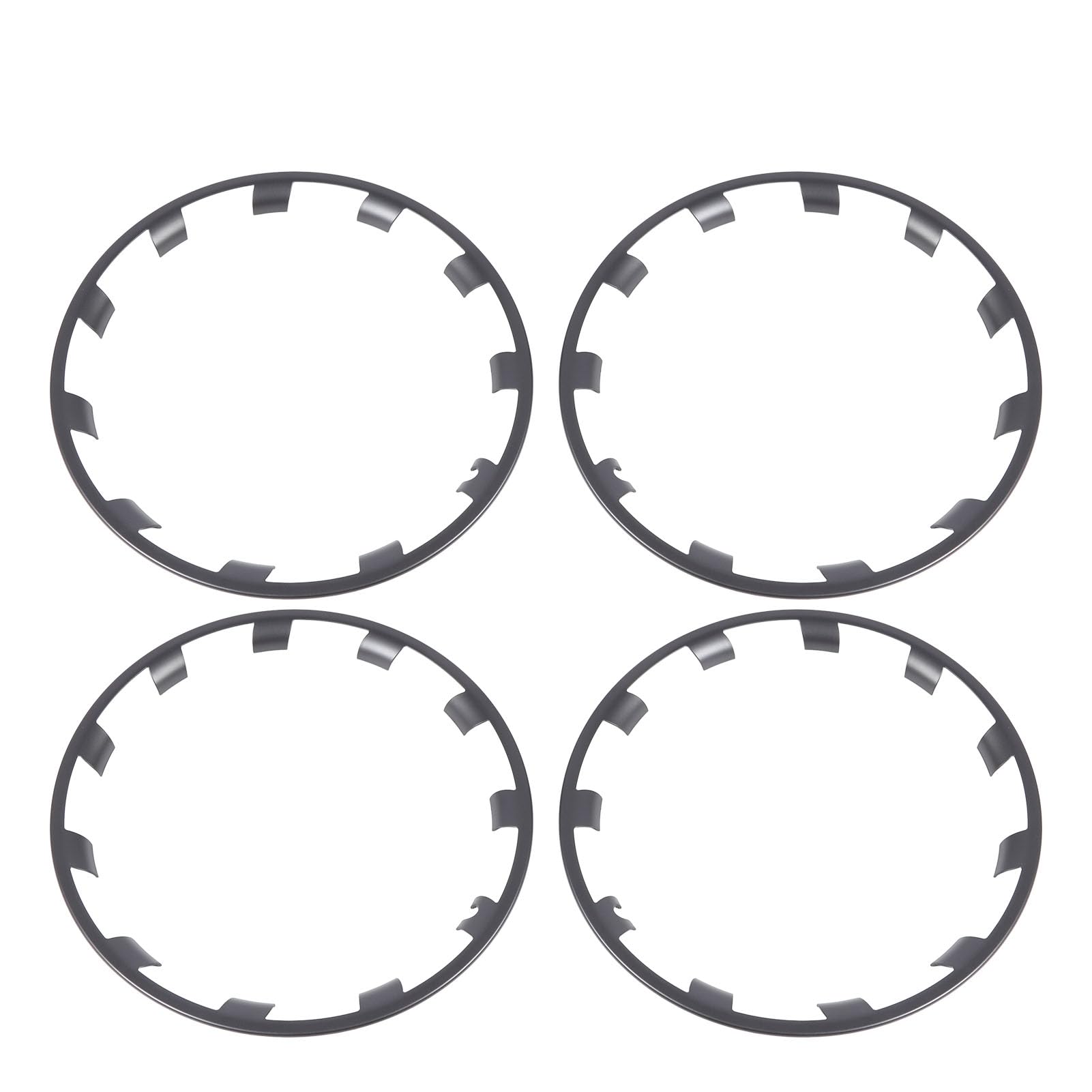 Alomejor Protezione per Cerchioni, Anello di Protezione per Cerchioni in Plastica ABS PC da 21 Pollici, Antigraffio per Ruote überturbine, Set di 4 per gli Appassionati di Auto (#2)