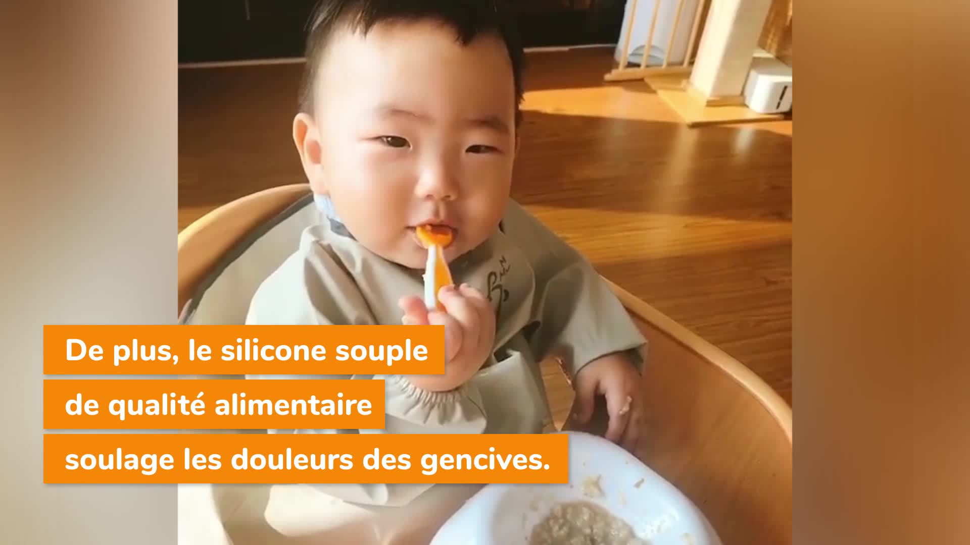 Numnum Pack 2 Precuillere D Apprentissage Pour Bebe 6 Bleu Orange Silicone Ideal Blw Amazon Fr Bebe Et Puericulture