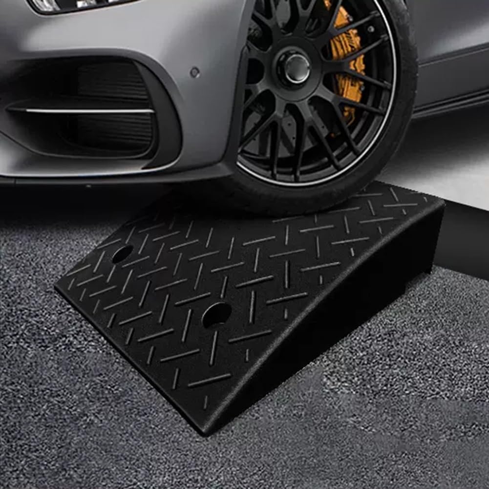 Genérico Rampas de Goma para bordillos de 100 x 25 x 9 cm, rampa de umbral Antideslizante, rampa de Entrada para Puertas, Motocicletas, automóviles, sillas de Ruedas, aceras, Bicicletas, escalones, m