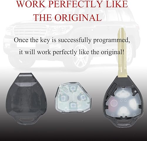 Vista 6 de MechanMagic Llavero remoto de reemplazo Compatible con Toyota Camry 2007 2008 2009 2010 2011Corolla 2009-2010 HYQ12BBY Control remoto de entrada sin