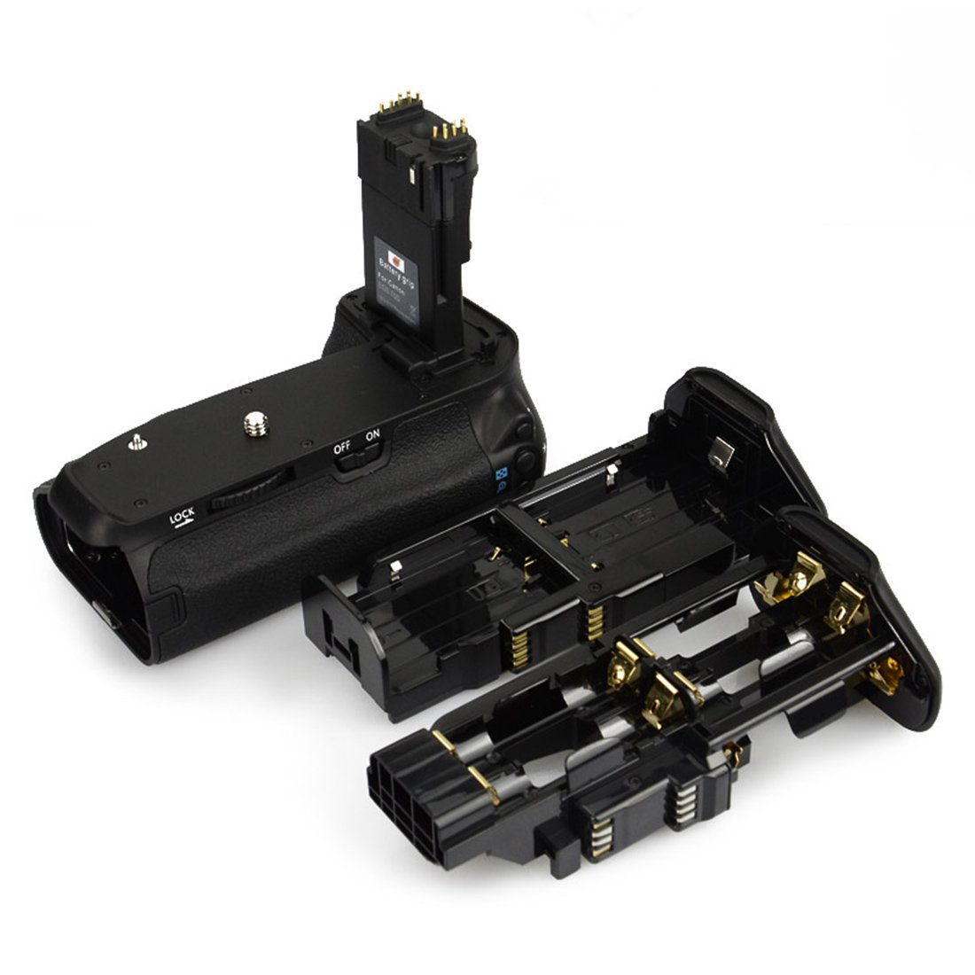 DSTE BG-E14 Vertical Impugnatura Batteria + 2x LP-E6 Batteria + USB Caricabatteria per Canon EOS 70D 80D