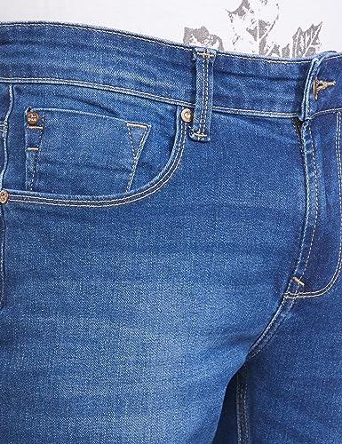 Image of Spykar Men's Slim Fit Low-Rise Jeans