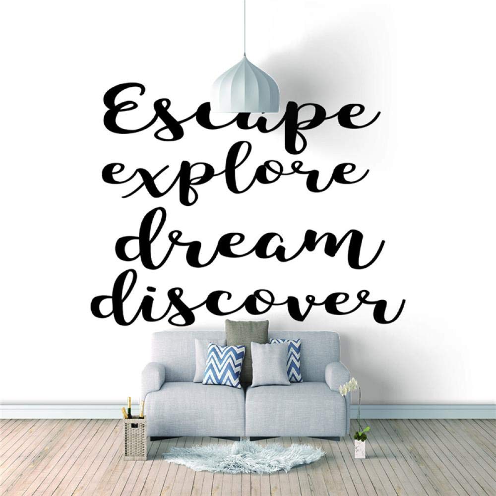 Fotomurales Letras simples 200x140cm Decoración de Pared decorativos Murales moderna de Papel Pintado Sala Living Oficina Dormitorio