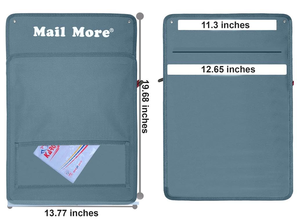 MAIL MORE® Letter Catcher for Front Door Mail Cage, Letterbox Catcher, Door Box, Mail Letter Cage(GREY), 35x24 - Image 2
