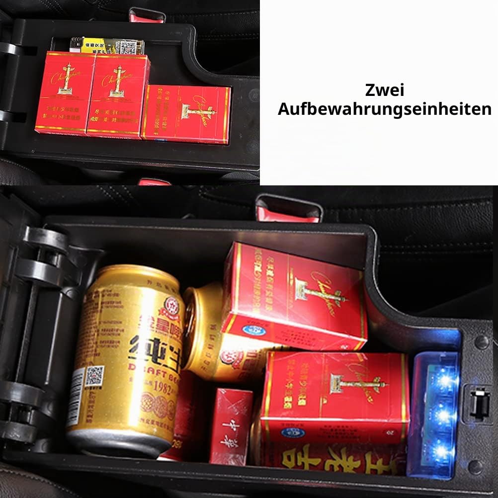 Armlehnen für Nissan juke Mittelarmlehne Armauflage Zweilagige Armlehne Staufach