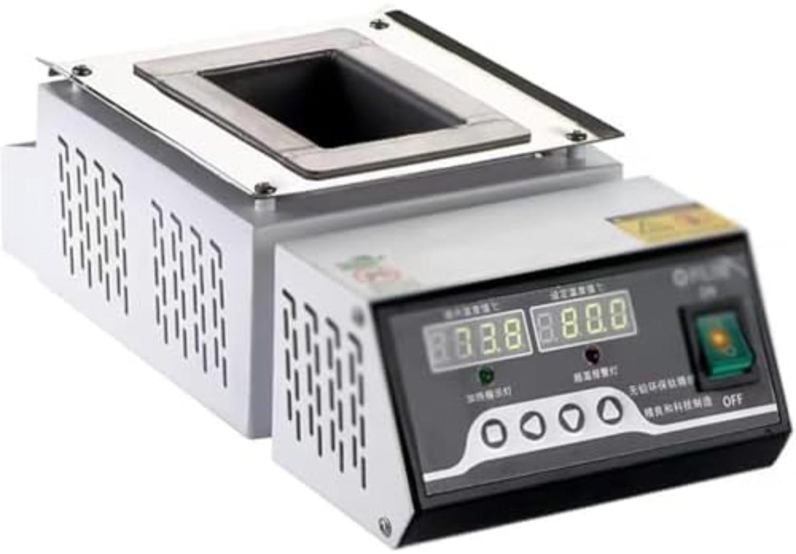 Eoweiot Electric Soldering Furnace, Lead Free Titanium Solder Pot with Temperature Control 0-600℃,2.95 Kg Capacity for Metal Melting