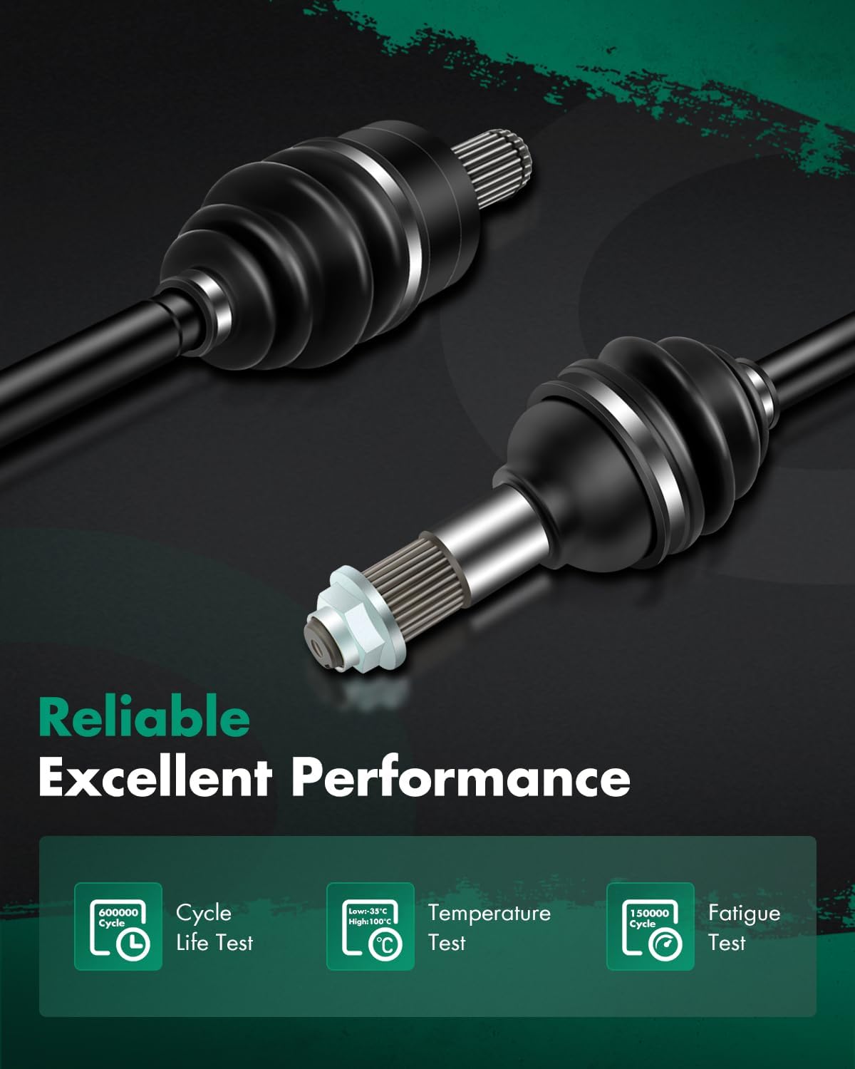 SCITOO CV Axle Shaft Assembly Fit 2014-2019 for Yamaha Grizzly 700 Rear Left Right 28P-2510F-03-00 2UD-2531H-00-00