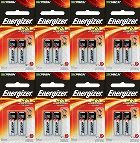 8 x Energizer 23A A23 12 Volt Alkaline Battery 2 on a Card, in original energizer Packaging