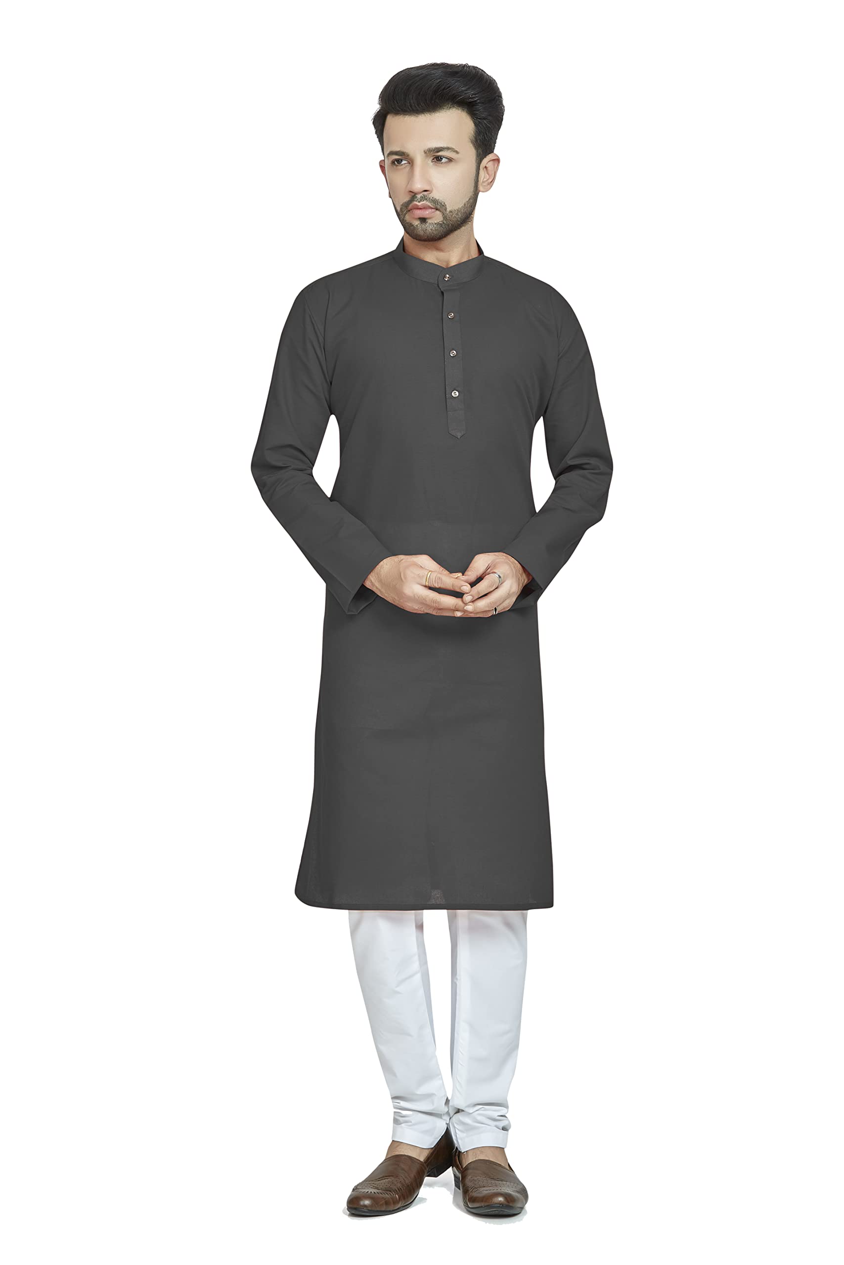Be Active Men's Solid Regular Rfsk0002-Set (Rfsk0002 6-Set-L_Grey L)