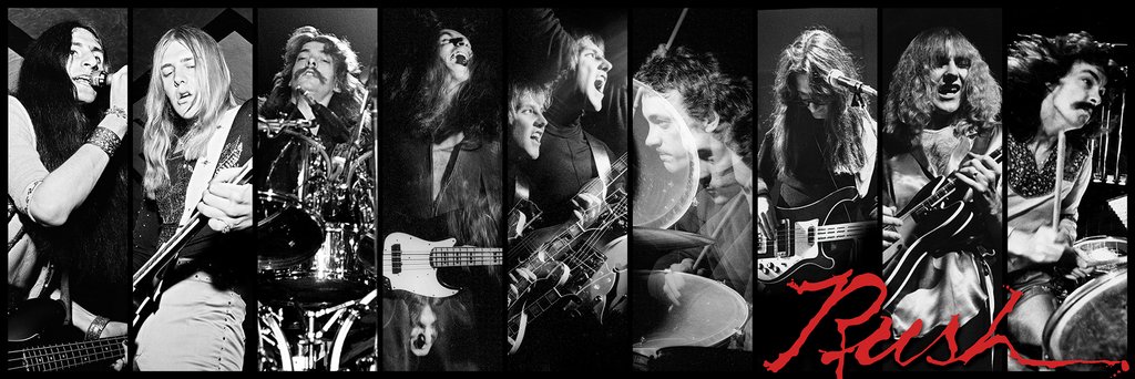 BUY ART FOR LESS Officially Licensed Rush - Band Group (Discontinued) Art Poster - 36 x 12 Inch - Decorative Print - Poster Paper - Ready to Frame