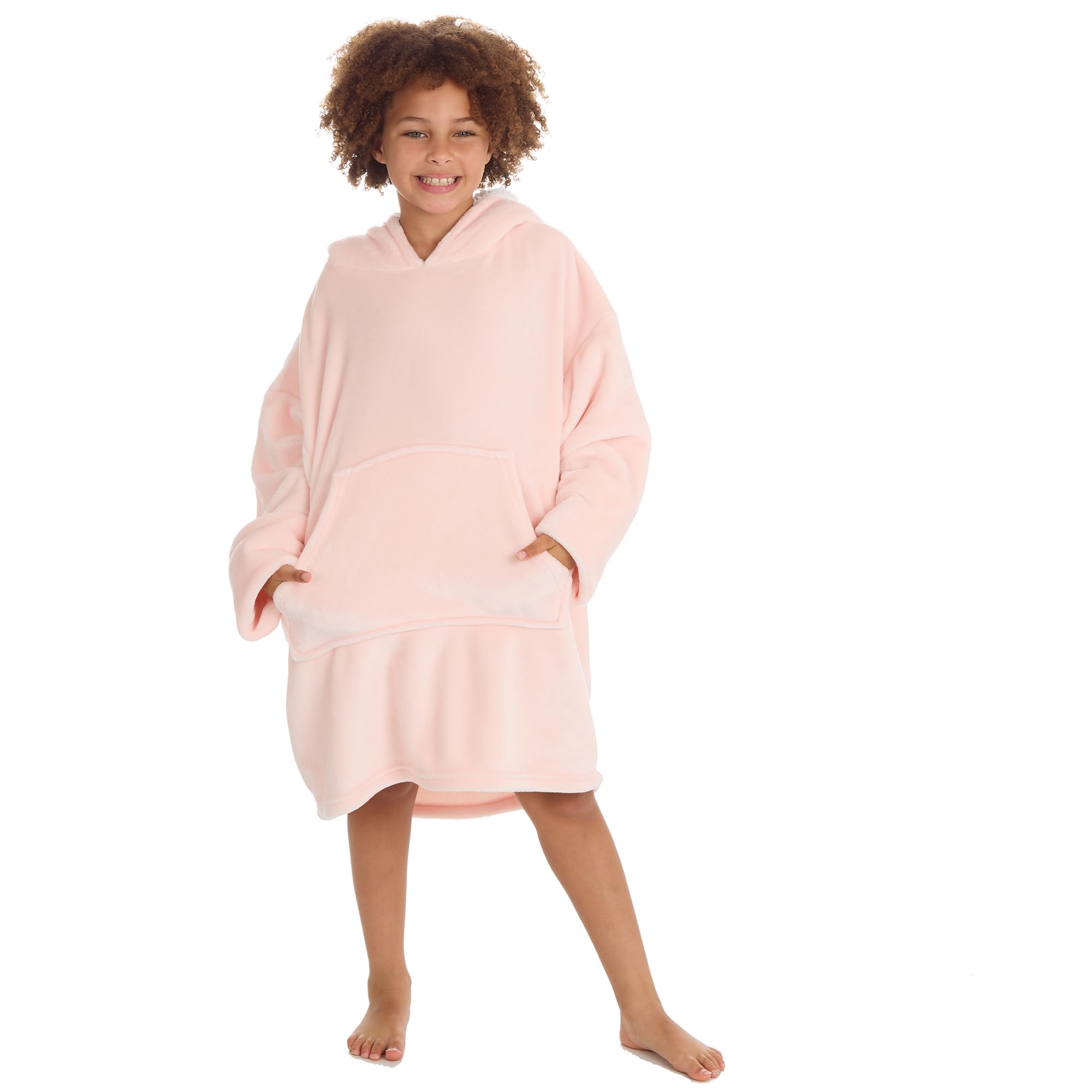 Undercover Plain Pink Kids Pink Oversized Hoodie 18C803