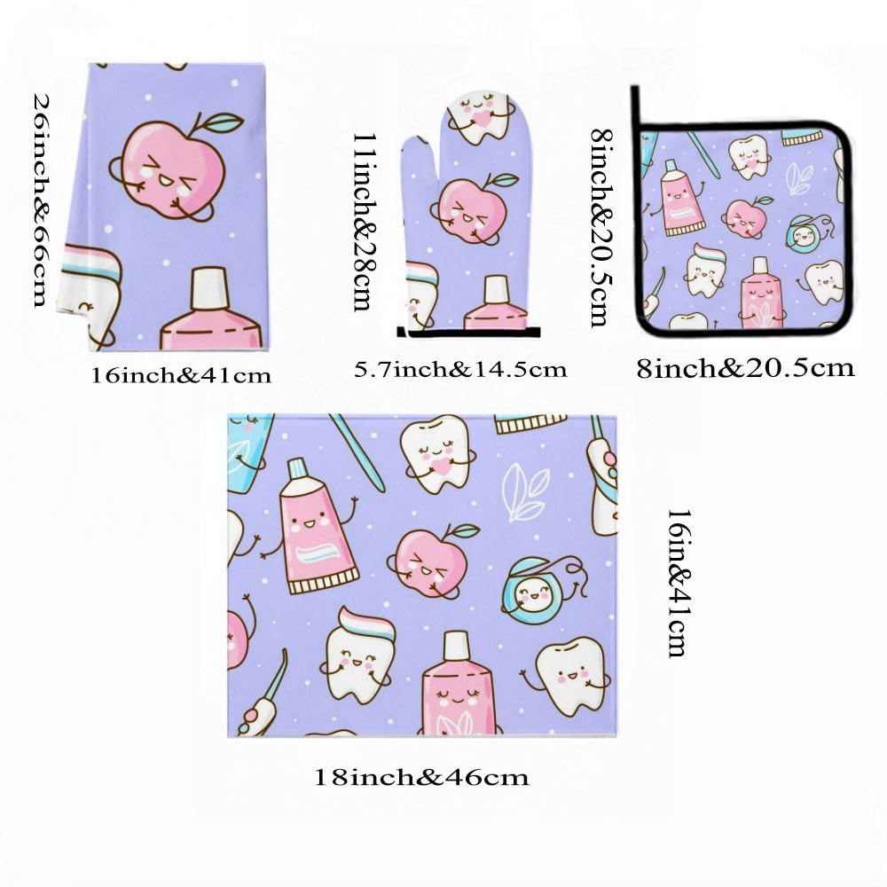9PCS Carino Dental Cucina Decor e Accessori Set