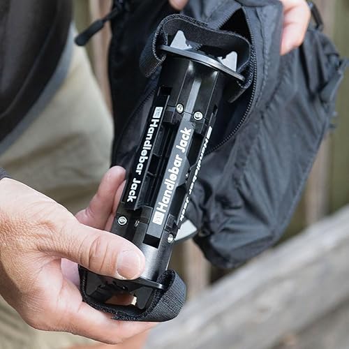 Miniatura 8 de The Original Handlebar Jack Soporte de reparación portátil V3 Fabricado en los Estados Unidos Desplazamiento de tierra de 3.7 pulgadas, para