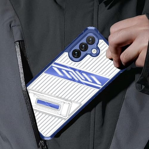 Asuwish Capa para celular Samsung Galaxy A35/A55 5G com protetor de tela de vidro temperado e suporte resistente à prova de choque, suporte rígido, acessórios A 35 55 35A 55A A355G A555G feminino