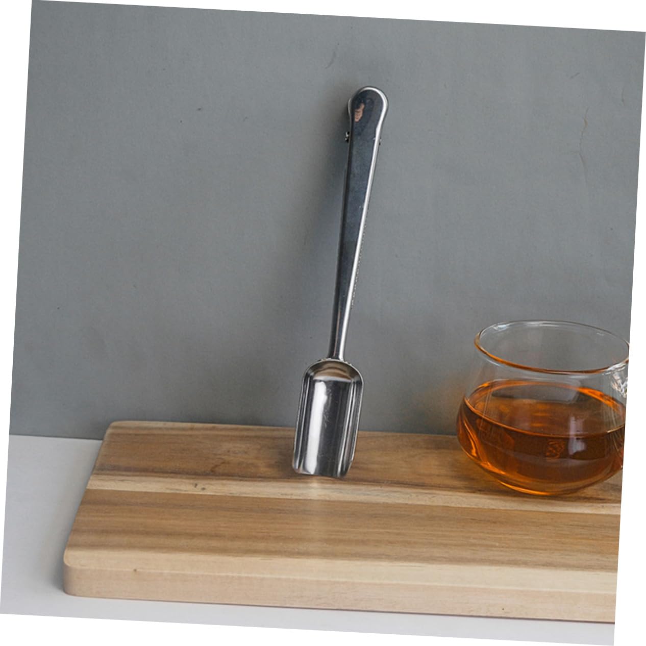 PRETYZOOM Practical Stainless Steel Tea Spoon Ergonomic Tea Shovel Scoop for Versatile for Easy to