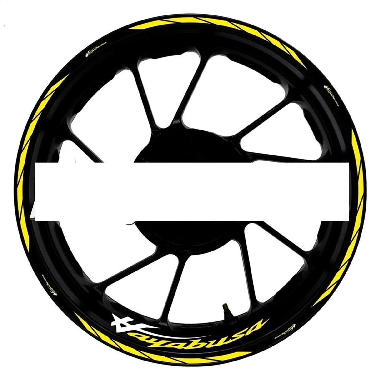 Motorcycle Accessories Wheel Stickers Reflective Rim Motorbike Waterproof Decals for Suzuki for Hayabusa 1300(Color6)