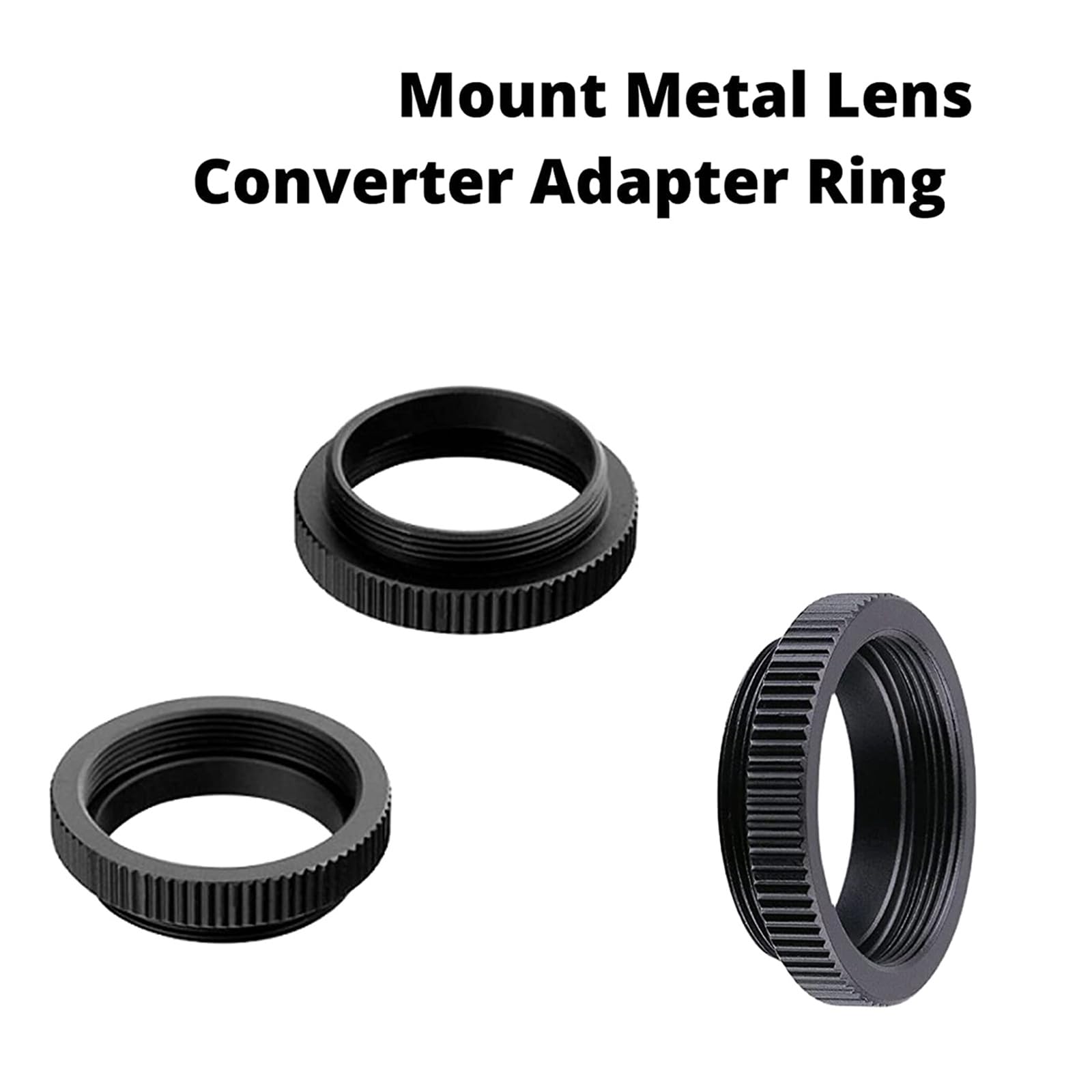 Adattatore convertitore C-CS per telecamera di sicurezza CCTV 5 mm C-CS adattatore per obiettivo della fotocamera anello di estensione adattatore Aliminum