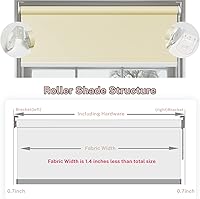 Vista 34 de Persianas enrollables opacas para ventanas y dormitorios, oscurecimiento de la habitación, impermeables, con aislamiento térmico, para ventana