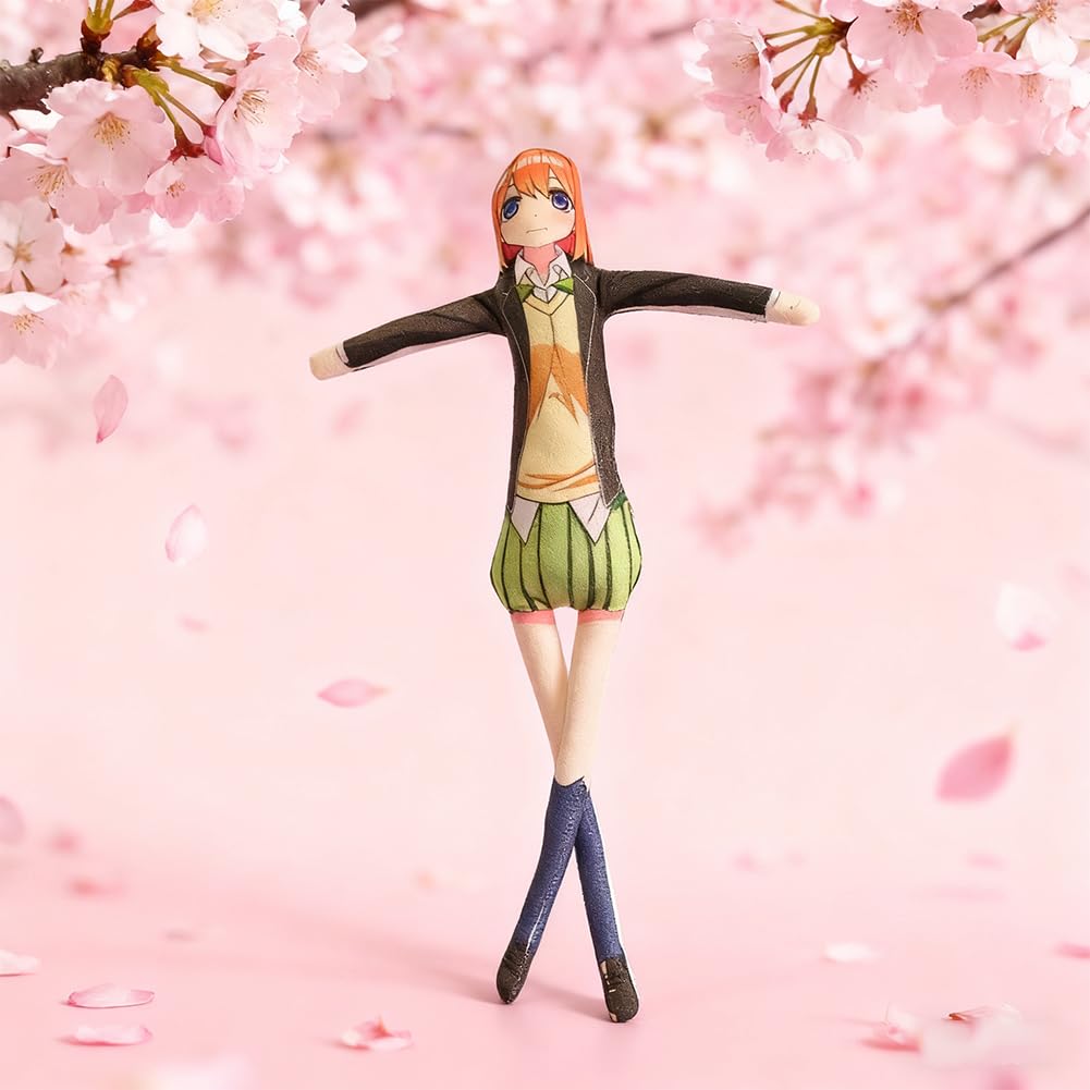 Nakano Miku - Figuras de peluche Nakano Ichika/Nakano Nino/Nakano Yotsuba Anime figuras de acción giratorias, almohada de dibujos animados, figura de anime para decoración del hogar y sofá