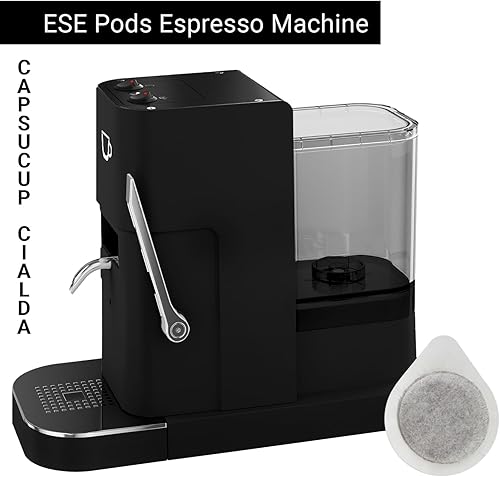 Miniatura 2 de Máquina de café expreso ESE Pods - Cafetera de una sola porción para cápsulas de papel Cialda