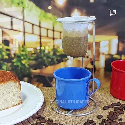 Mini Coador Individual De Café 1 Unidade + 10 Refis Extras