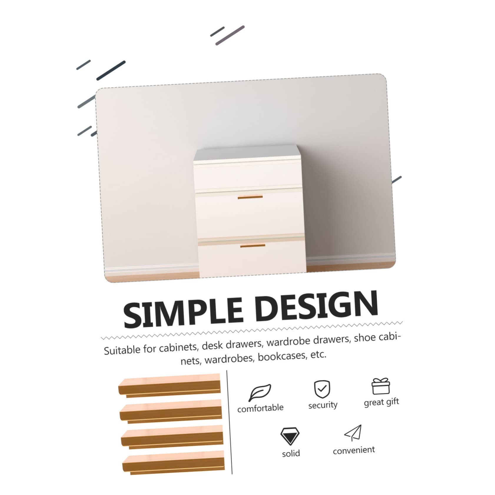 DOITOOL 20pièces Poignées Invisibles Pour Armoires Installation Rapide Design Ergonomique Résistantes Idéales Pour Cuisine Et Salle De Bain