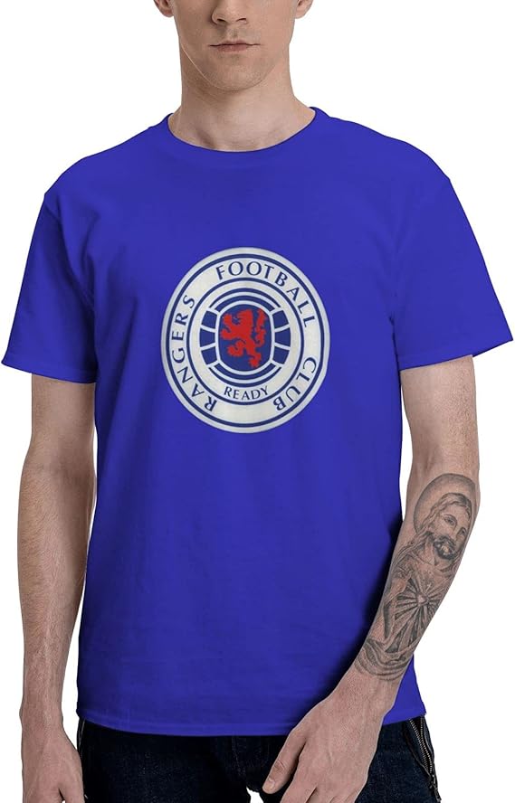 Best& Glasgow Rangers Fc Logo Mens 3D T Shirt Divertente Stampato T