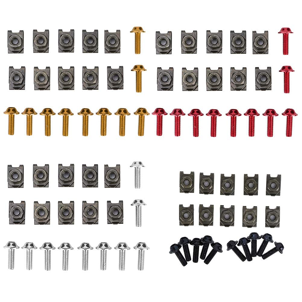 Bulloni M5 Per Carene Auto E Moto - Set 10 Pezzi Con Clip - Foto 6