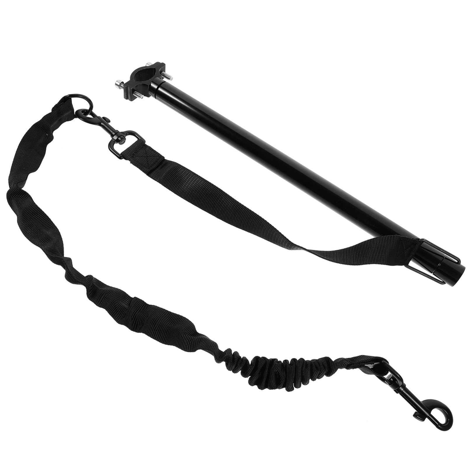 Sosoport 1set Guinzaglio Da Ciclismo Per Cani Con Flessibilità Per Passeggiate All Aperto Accessorio Pratico Per Amanti Degli Animali Nero