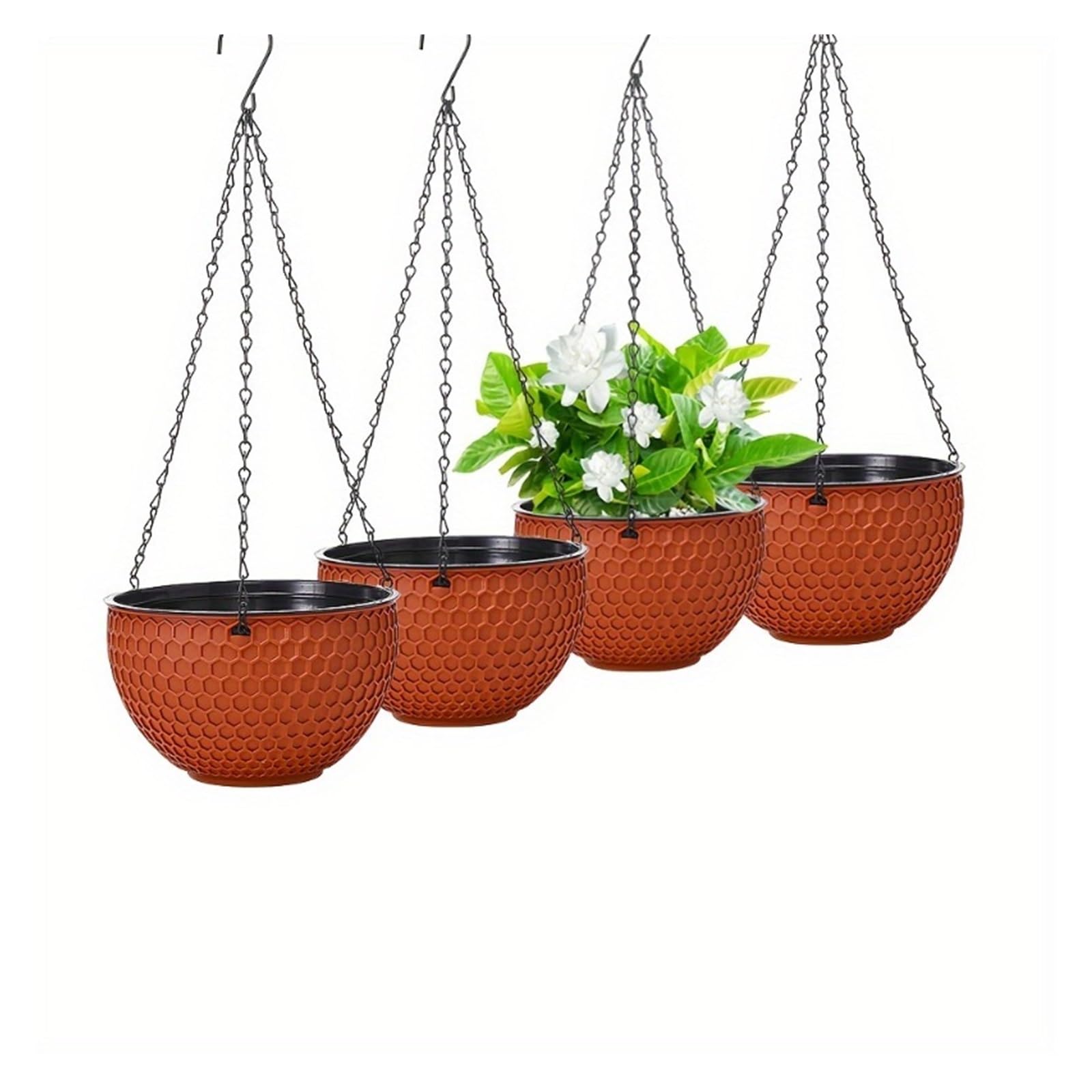 Qjzkwxalmp Black Garden Hanging Planter Macrame