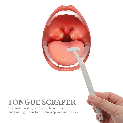 GLEAVI Tongue Scraper - Portable Oral Cleaner for Family(Grey)