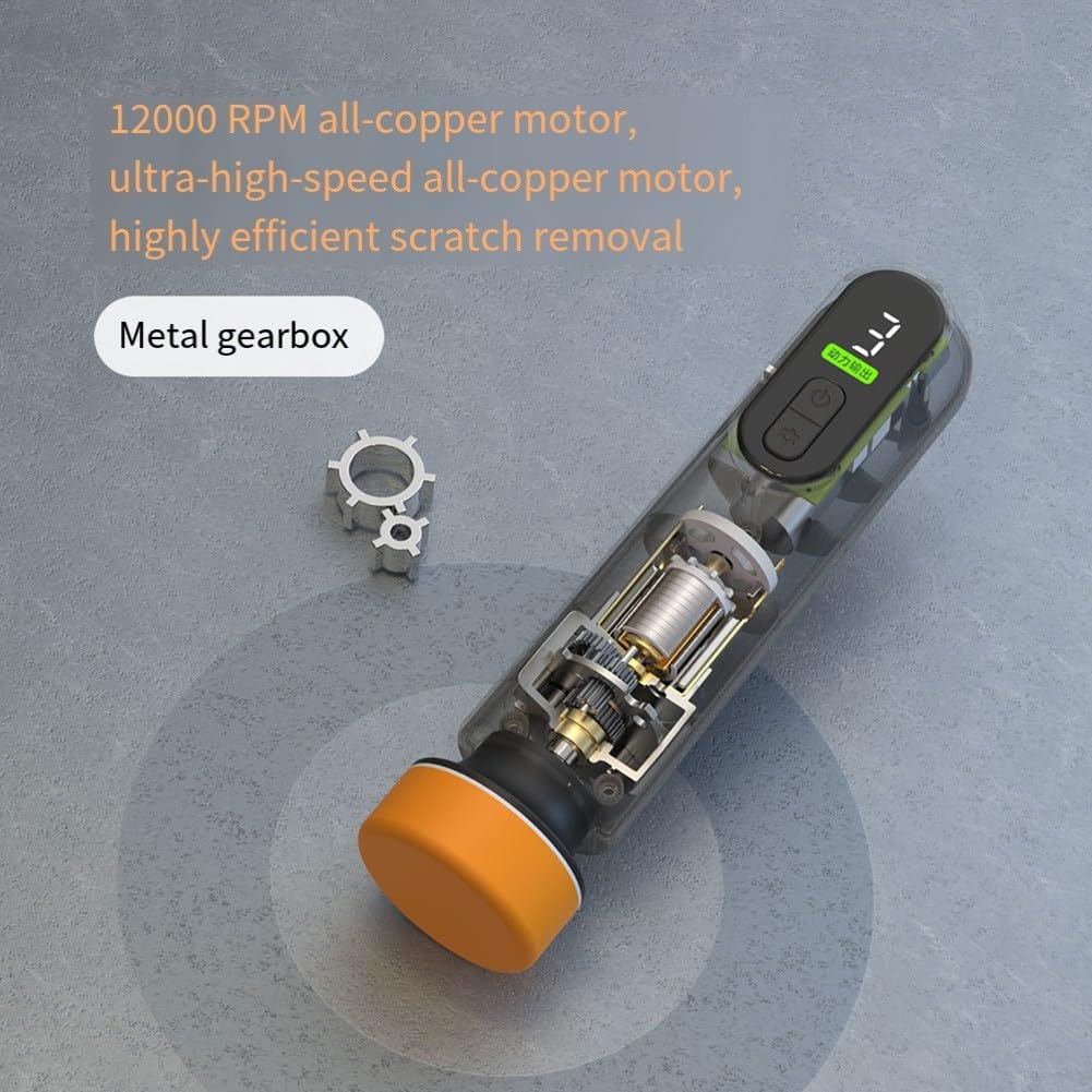Mini polisseuse électrique pour usb-c rechargeable pour peinture automobile