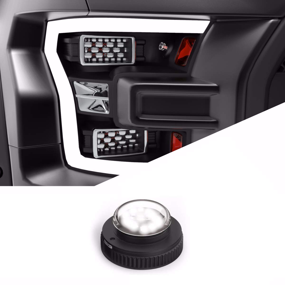 Buy SpeedTech Lights 12 LED 36W Strobe Light for Cars, Construction Trucks, Service Vehicles